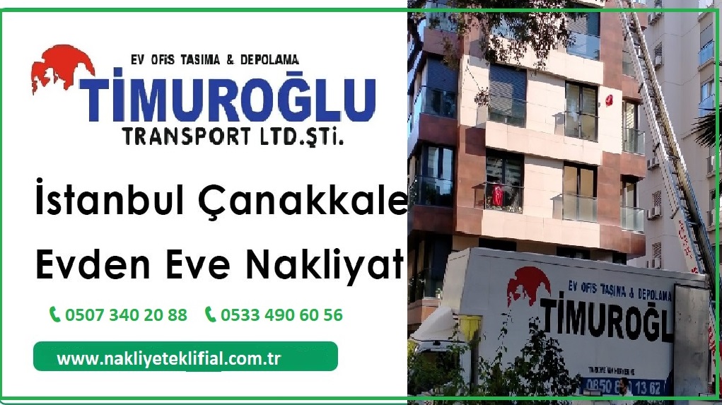 istanbul çanakkale evden eve nakliyat
